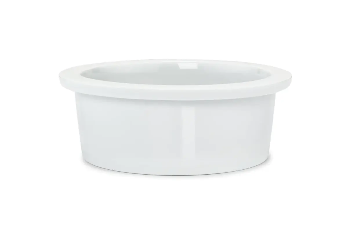 Replacement Bowl for Dog Feeders, Porcelain White