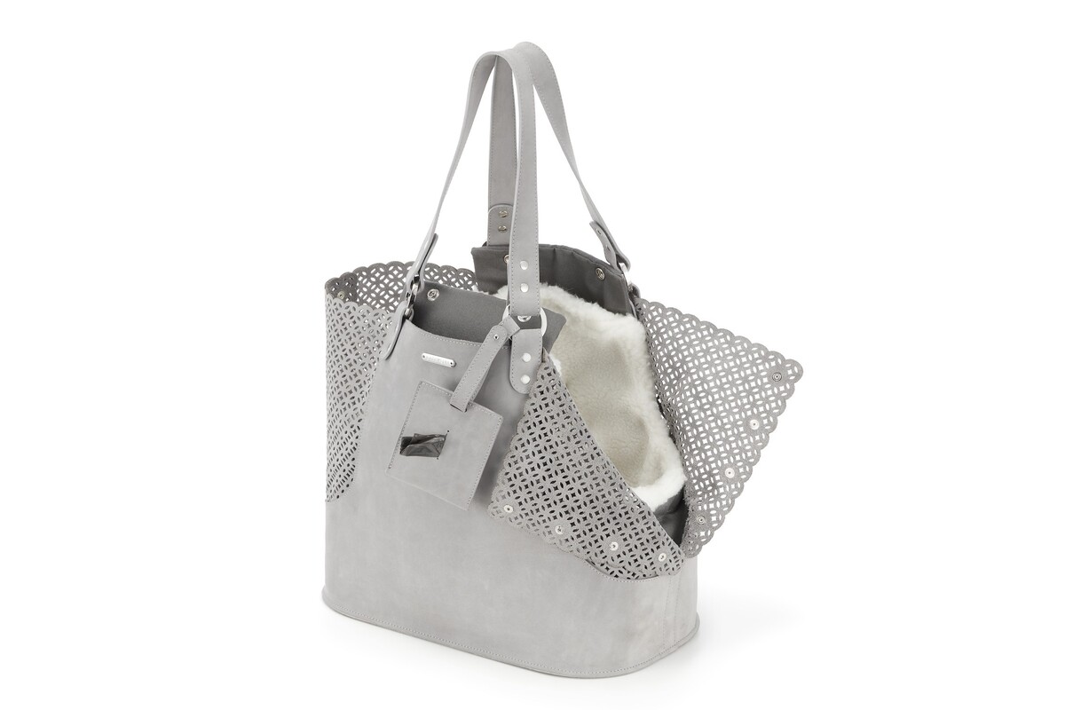 Labbvenn elva dog carrier light gray