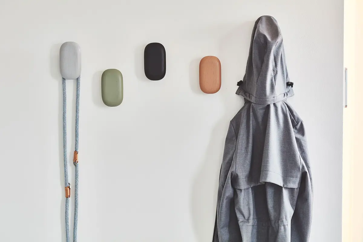 Cane Gemma, Wall Hook, Oak Grey Stained