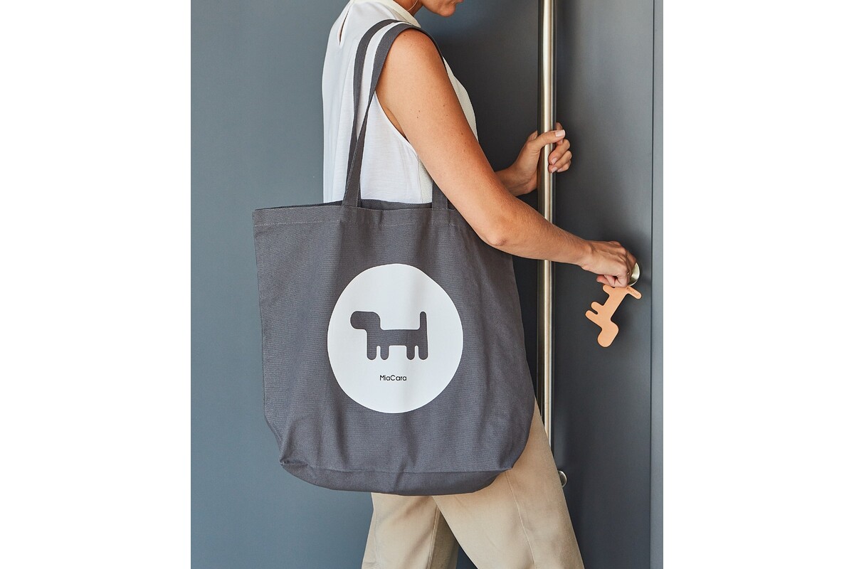 Cane Sacca Cane, Tote Bag, Grey