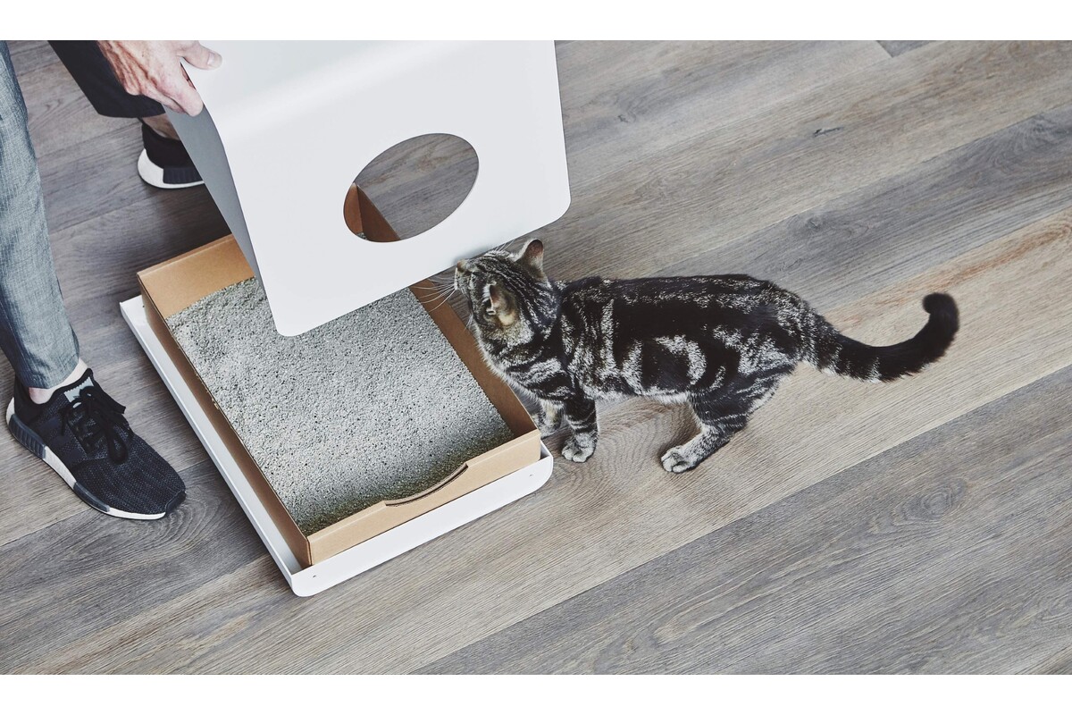 Gatto Sito, Katzentoilette, Alu Weiß