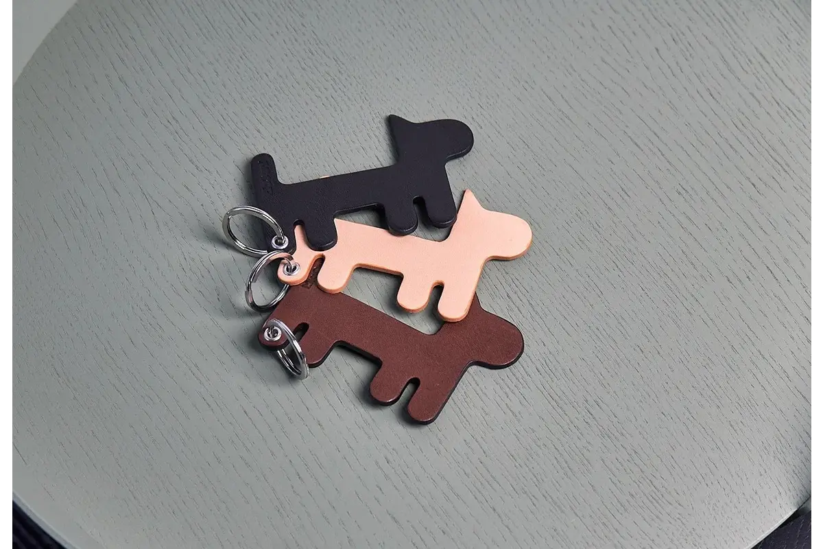Gatto Chiave Gatto, Key Chain, Brown