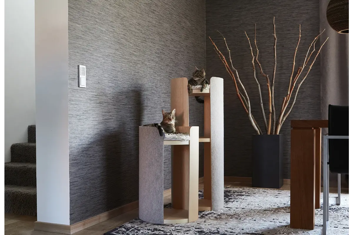 Gatto Torre, Scratching Post, Ash Natural/Felt Beige