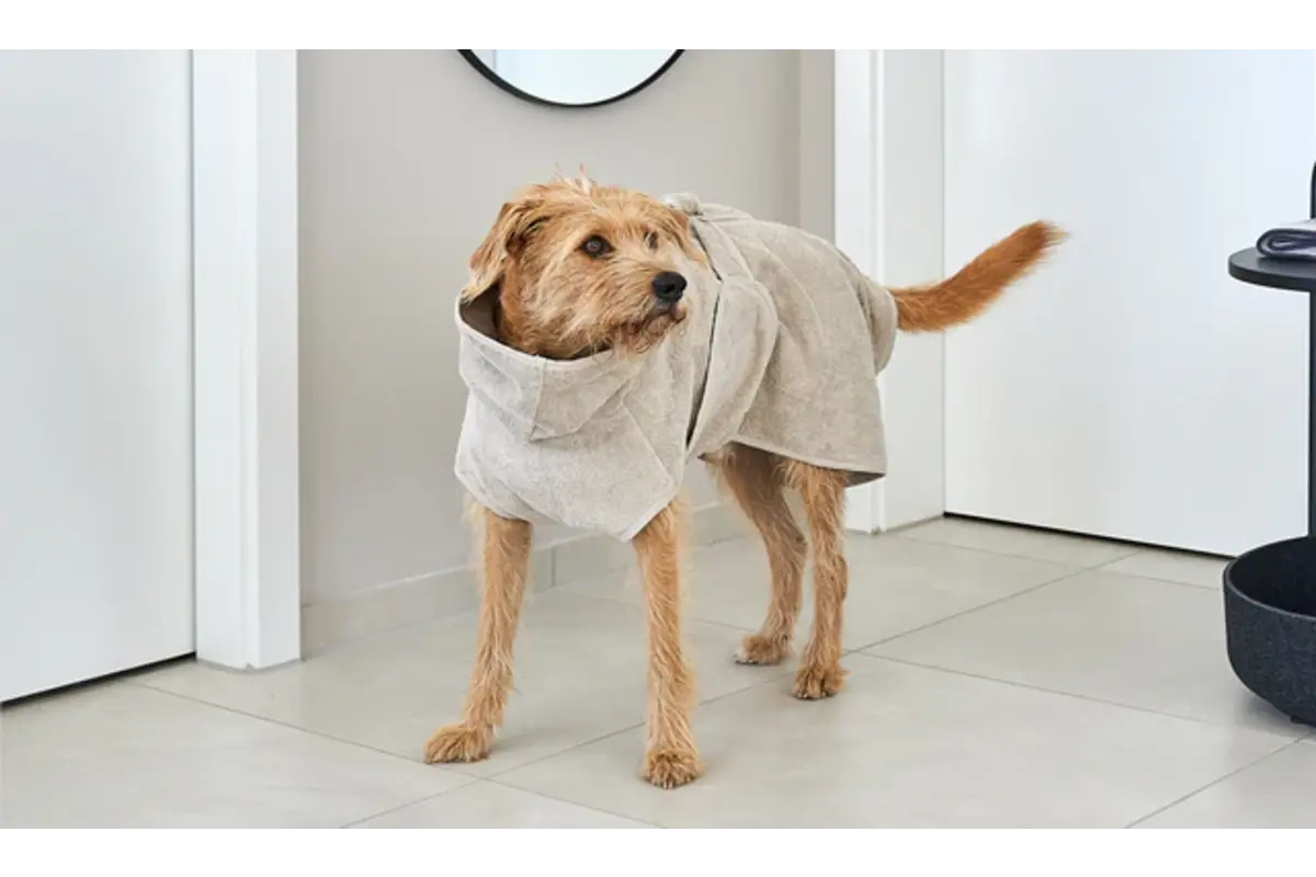 Cane Bagno, Hundebademantel, Greige