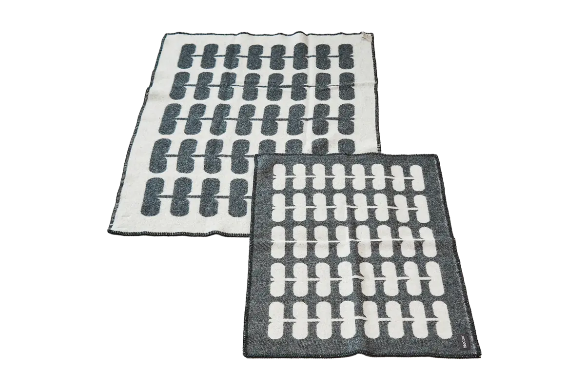 Flora Dog blanket Anthracite/Natural