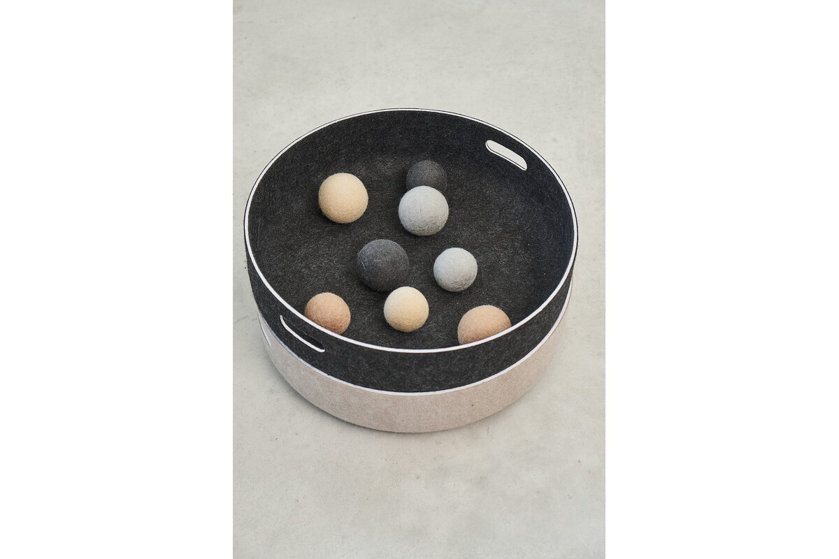 Cane Cesto, Toy Basket, Black