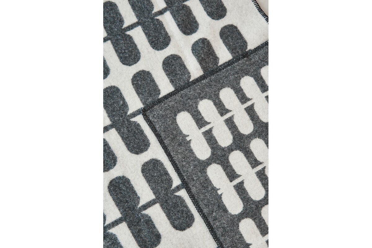 Cane Flora, Dog Blanket, Anthracite/Natural