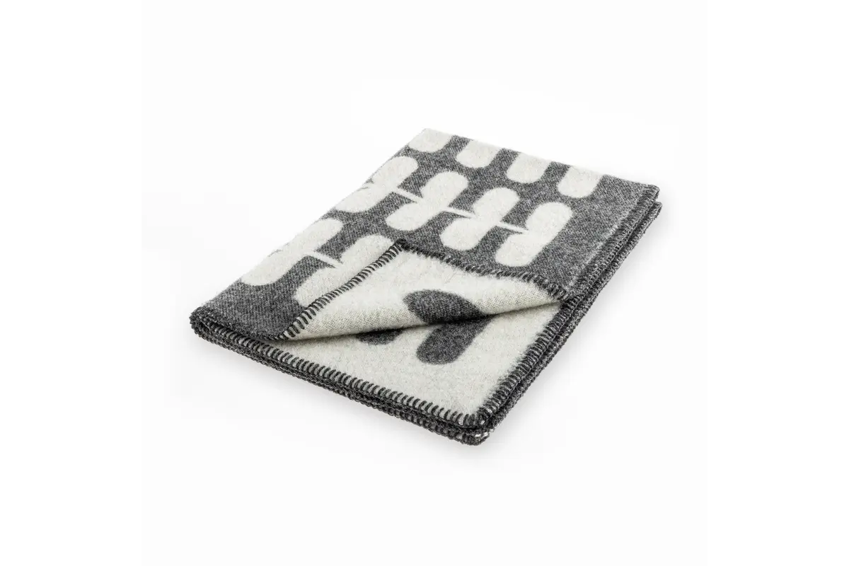 Cane Flora, Dog Blanket, Anthracite/Natural