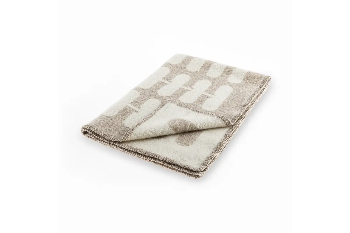 Cane Flora, Dog Blanket, Cappuccino/Natural