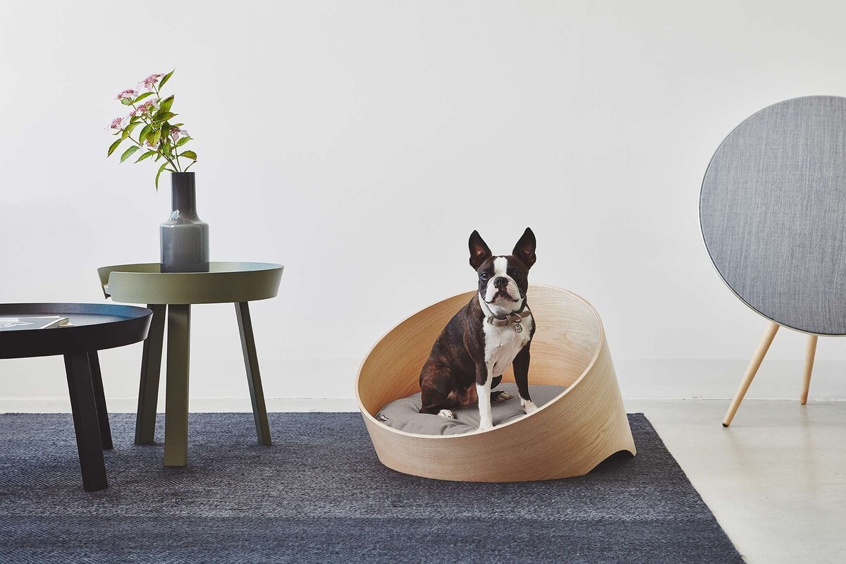 Cane Covo, Hundekorb, Eiche/Sand