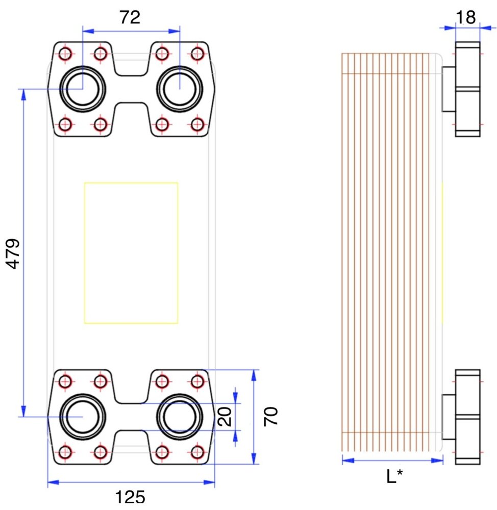 UNEX PBU20-80 con brida SAE UNEX PBU20-80 con brida SAE