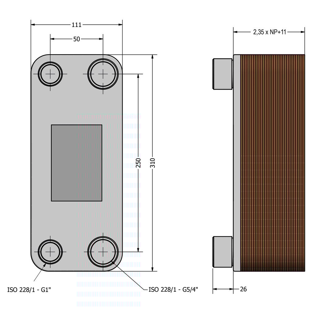 TS41-34H (2x G5/4'' & 2x G1'' rosca macho) TS41-34H (2x G5/4'' & 2x G1'' rosca macho)