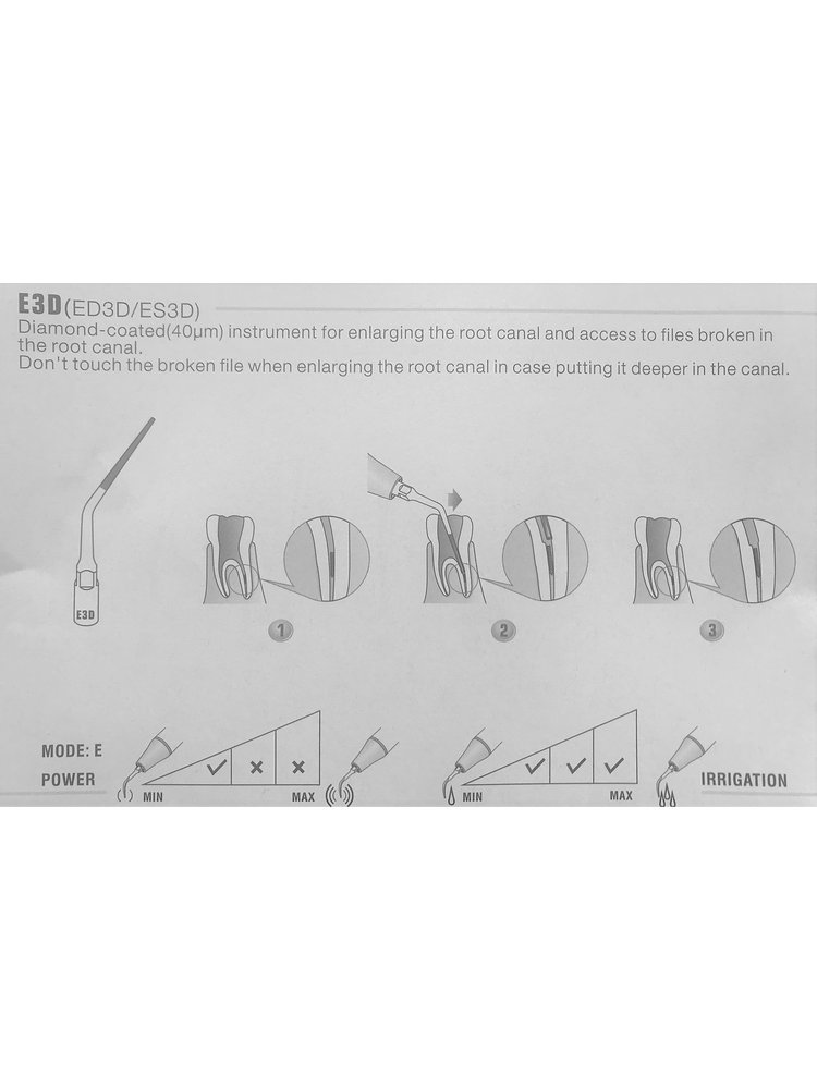 Compatibel with EMS connection Woodpecker E3D Endo tip