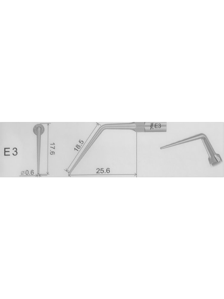 Compatibel with Satalec connection Woodpecker ED3 Endo tip