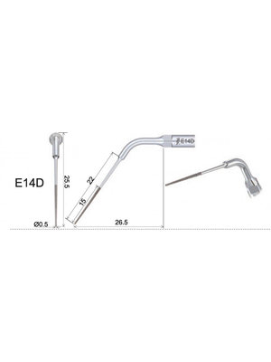 EMS compatibel Woodpecker  Woodpecker E14D Endo tip refroidissement par eau