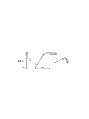 Compatibel with EMS connection Woodpecker Endo tip E5D