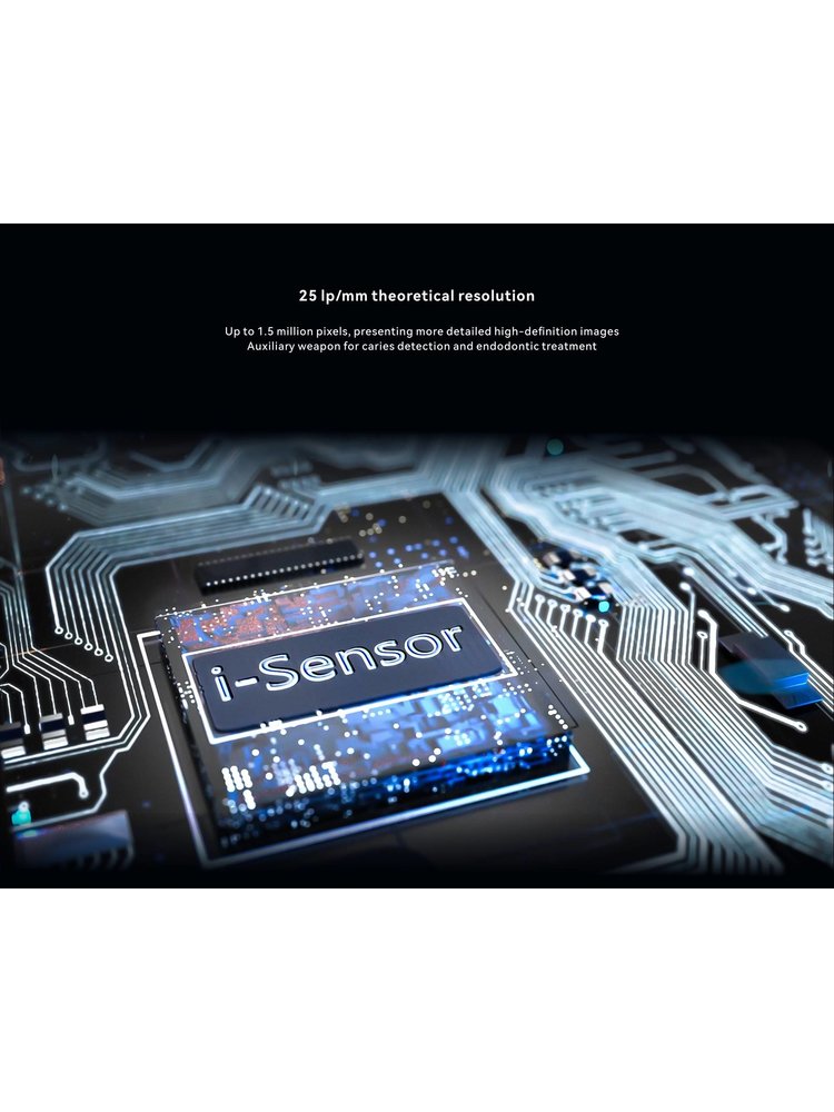 Capteur / détecteur de radiologie dentaire numérique i-Sensor Mesures du capteur 28-H2: 40 x 31mm (1.240 mm²)