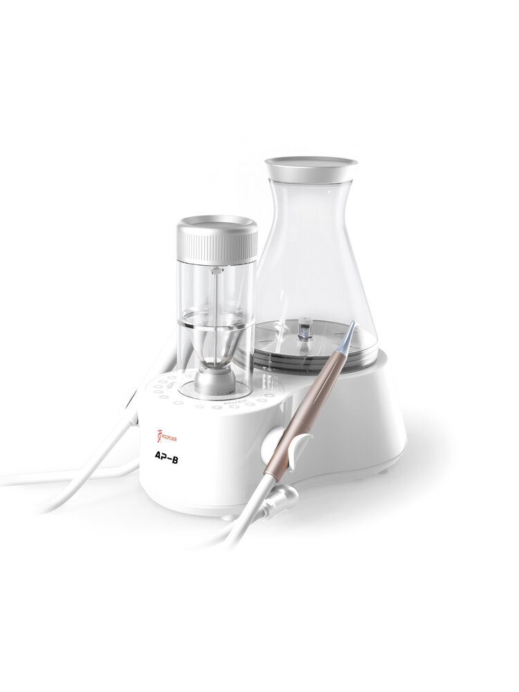 Compatibel with EMS connection Woodpecker AP-B Ultrasoon scaler en Air polisher (White)