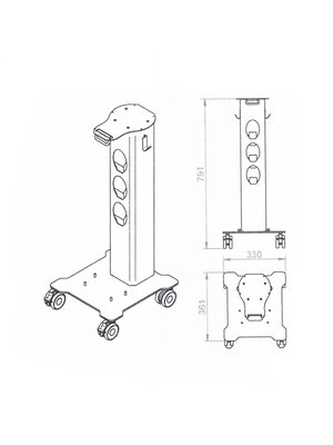 Woodpecker Dental cart PT-A Plus