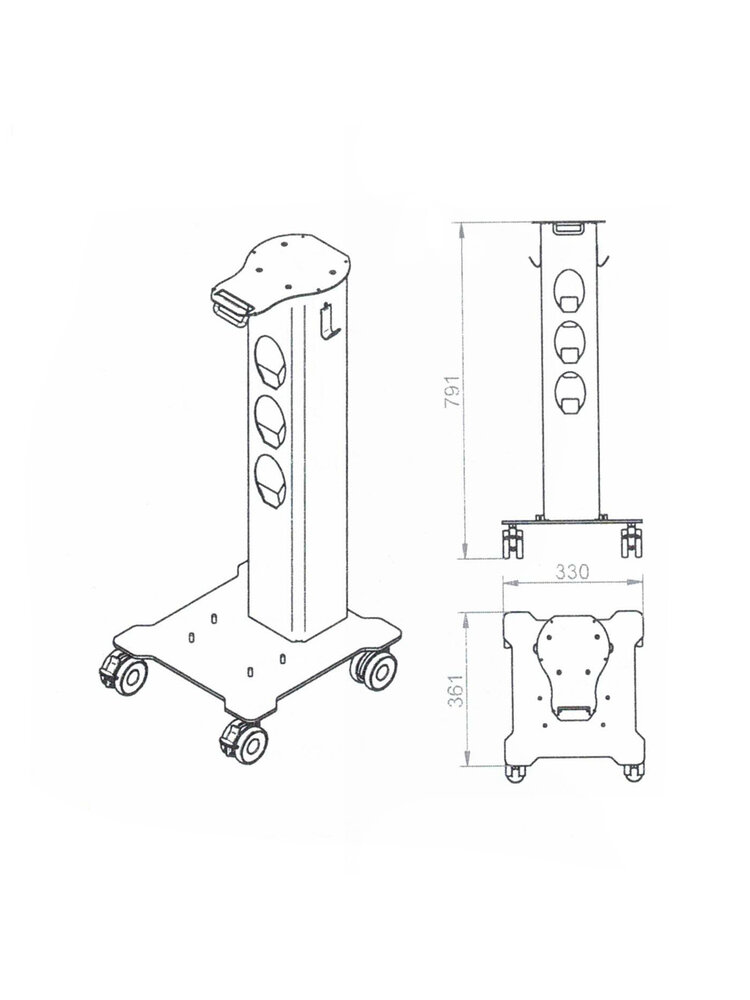 Woodpecker Dental cart PT-A Plus