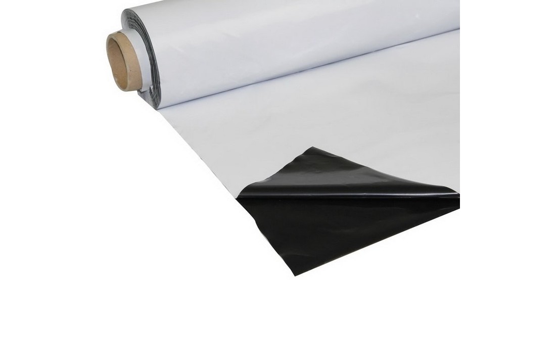 Zwart/Wit Folie 2x25mtr