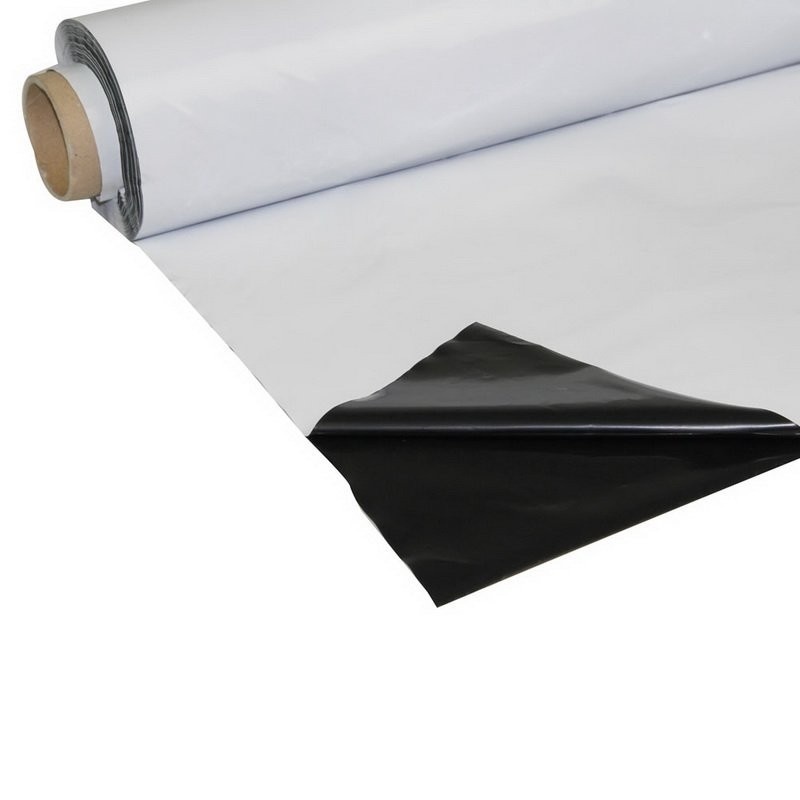 Zwart/Wit Folie 2x25mtr