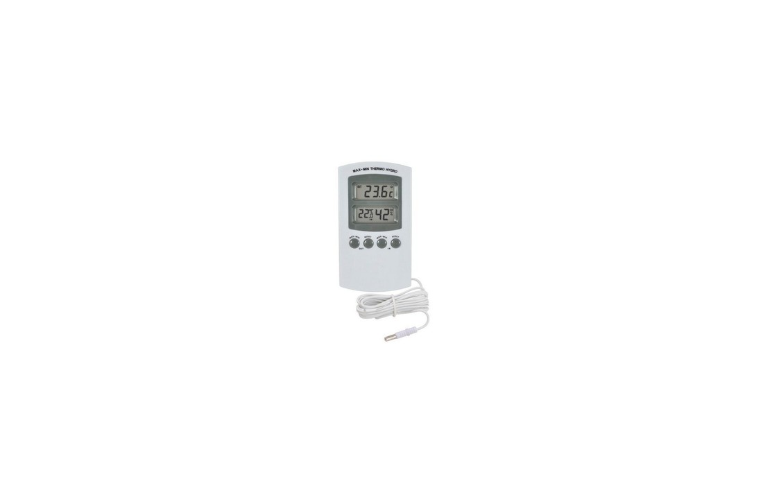 Thermo/Hygrometer met sensor (min/max-meter)