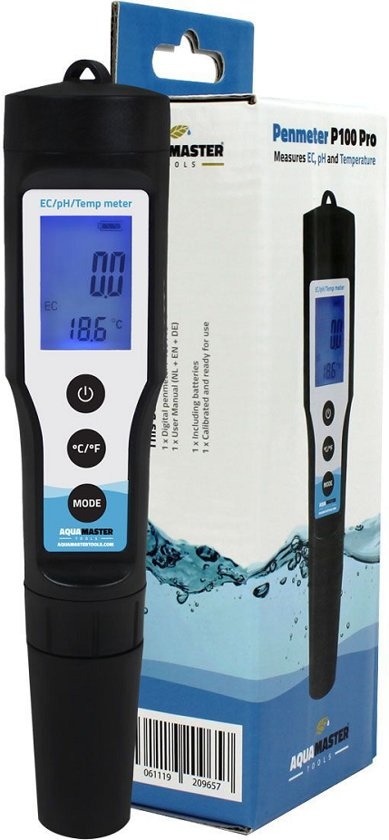 AquaMaster Tools P100-Pro PH / EC Combi meter 3 in 1
