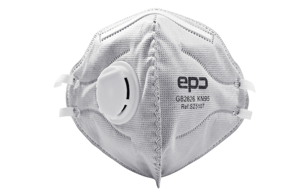 EPC KN95 FFP2 stof en damp mondkapje
