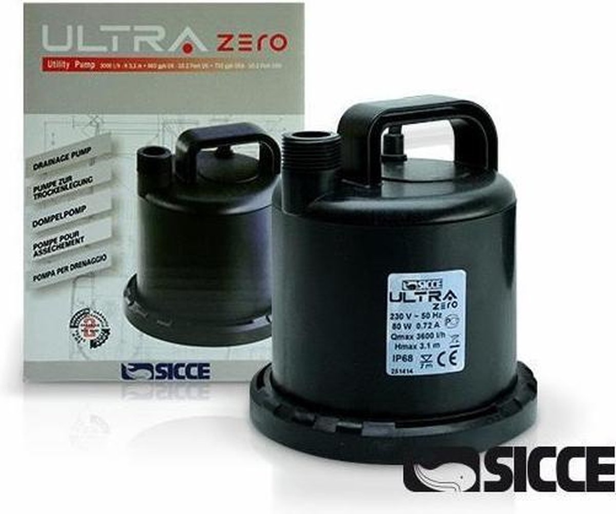 Sicce Ultra Zero zonder vlotter 3000 l/h