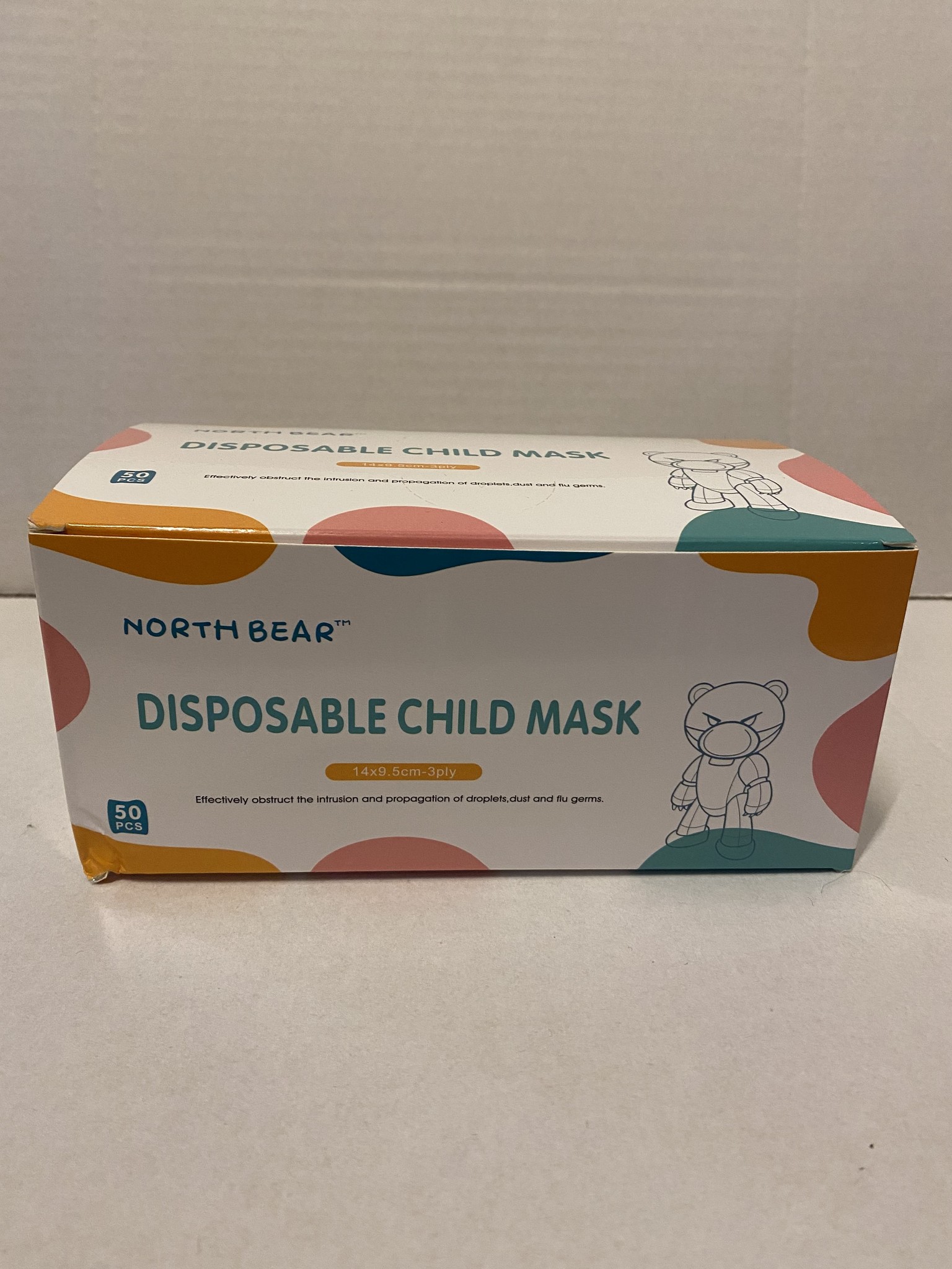 North Bear Wegwerp Masker voor Kinderen