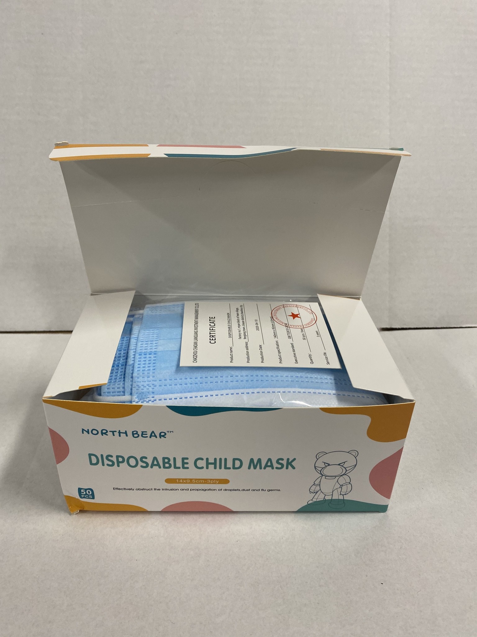 North Bear Wegwerp Masker voor Kinderen