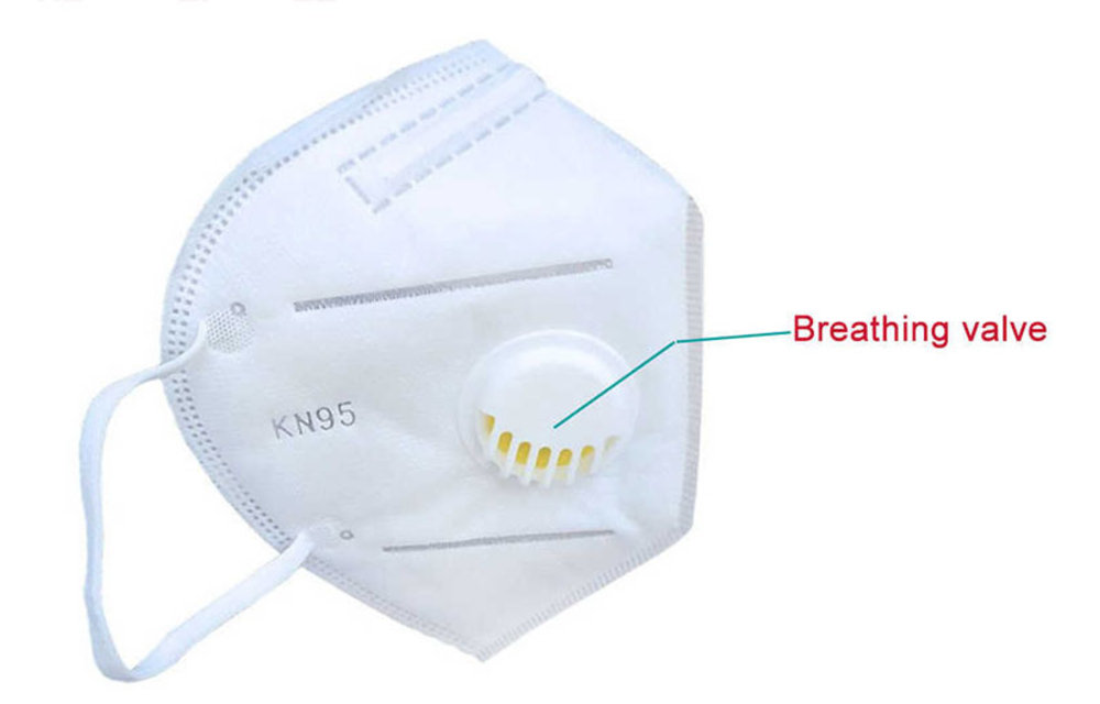 KN95 Maske mit Ventil