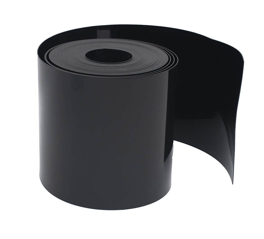 Gietrand HDPE 2 mm / 25 m x 30 cm zwart