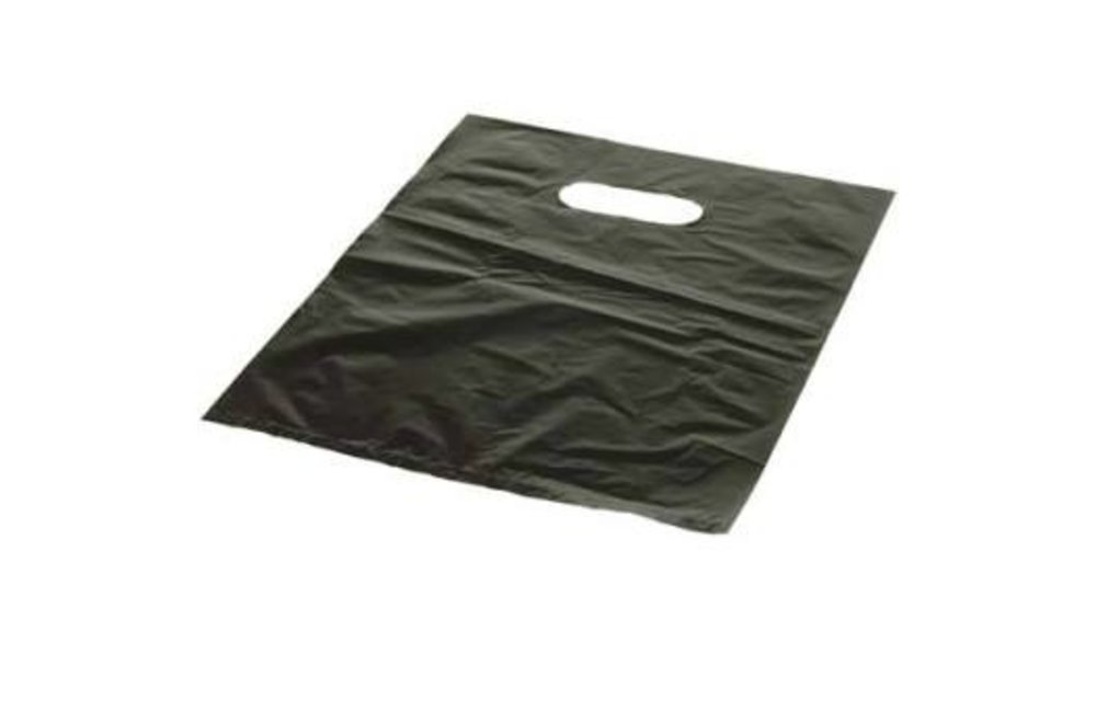 Black plastic carrier bags (500 pieces)