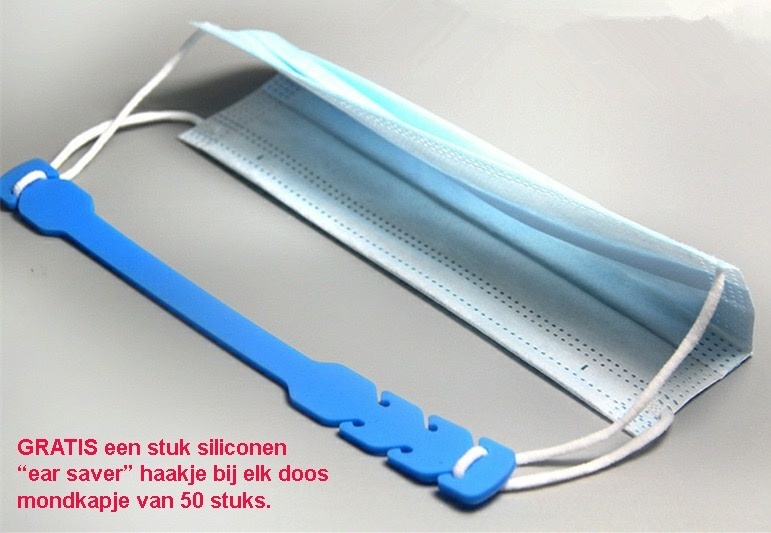 Siliconen comforthaakje voor mondkapje