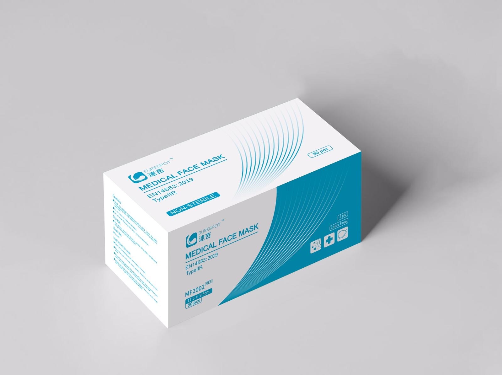 Medische Mondkapjes (Type IIR) 50 stuks in doos