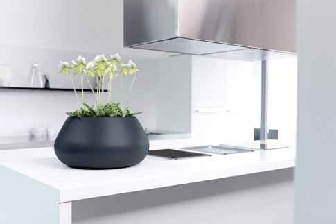 Pure Cone Bowl Bloempot - Zwart