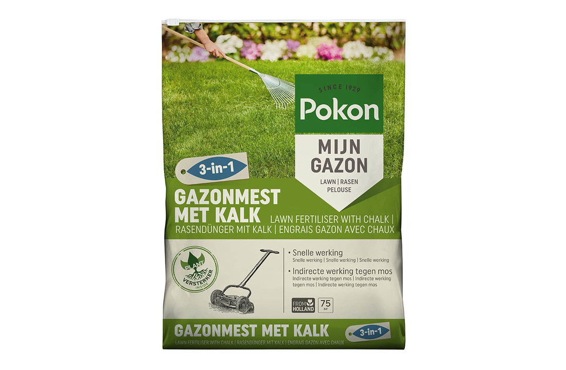 Bio Gazonmest met kalk 3-in-1v
