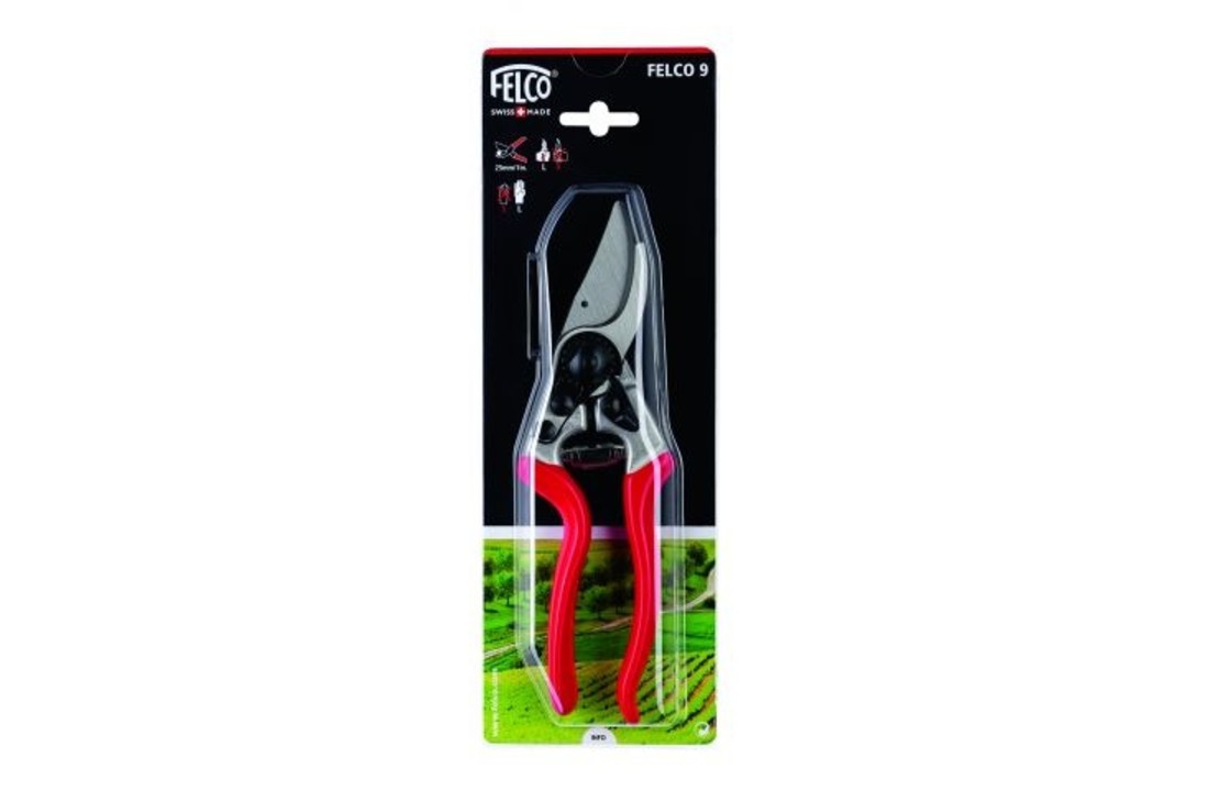 Felco 9 Snoeischaar - Linkshandigen Rood