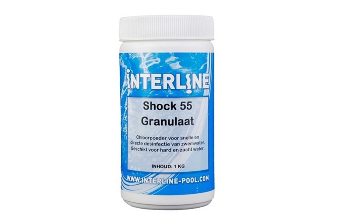 Interline Chlorine granulate 1kg Shock 55