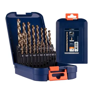 Rotec HSS-E spiraalborenset - DIN 338 - Type N - Brons - 19-delig