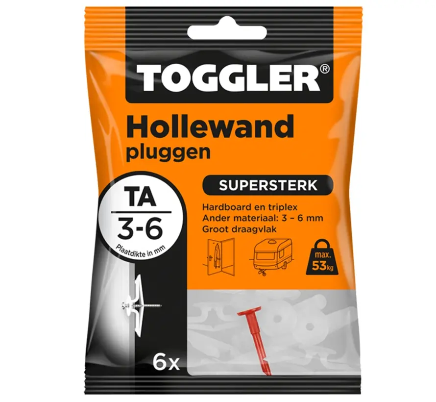 Toggler - Hollewandplug - TA (6 stuks)