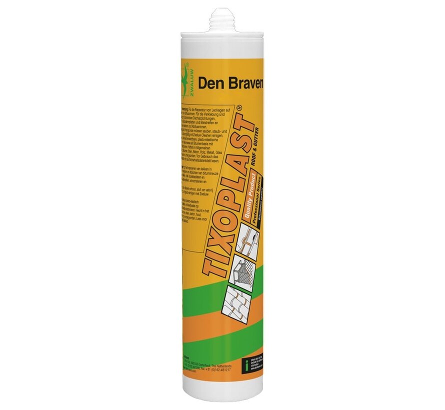 Den Braven - Tixoplast Bitumenkit/Afdichtingskit - Zwart - 310ml