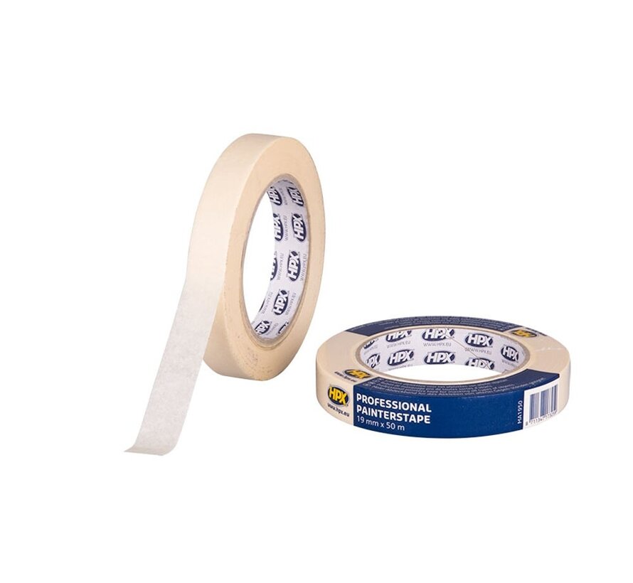 HPX - Masking Tape 60°C - Crèmewit - 19mm x 50m