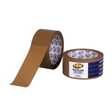 HPX HPX - Verpakkingstape - Bruin - 50mm x 66m