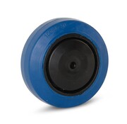 MESO Blauw elastisch rubber wiel - 80mm - 150kg