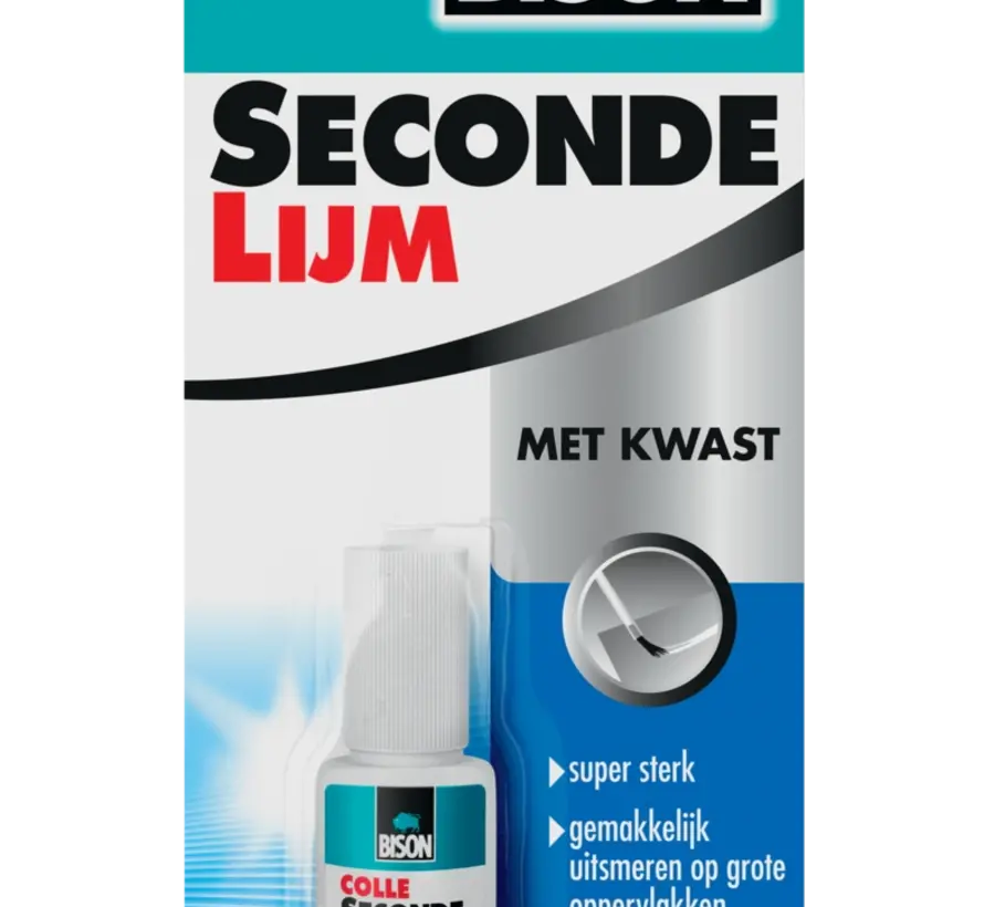 Bison - Secondelijm Met Kwast - 5g