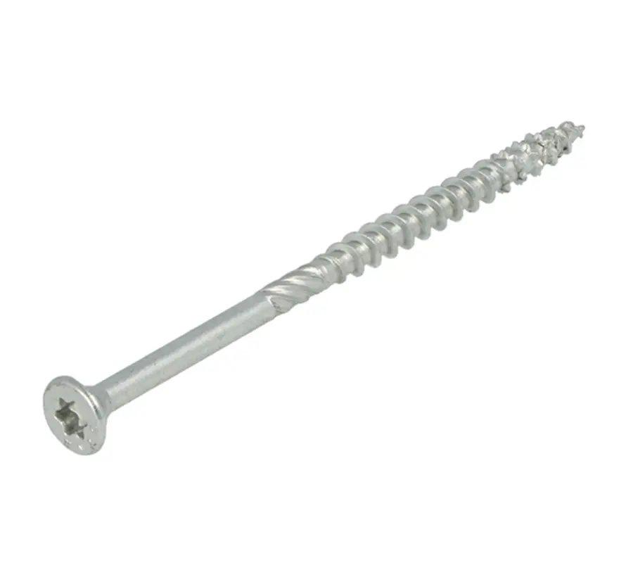 Dynaplus - Unischroeven - Torx 25 platkop - 4,5 x 80mm - Verzinkt - Deeldraad (200 stuks)