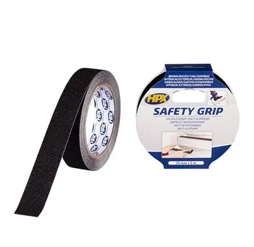 HPX Anti-slip tape - Zwart -  25mm x 5m